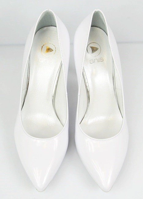 Buty ANIS Białe Skóra wz.4334