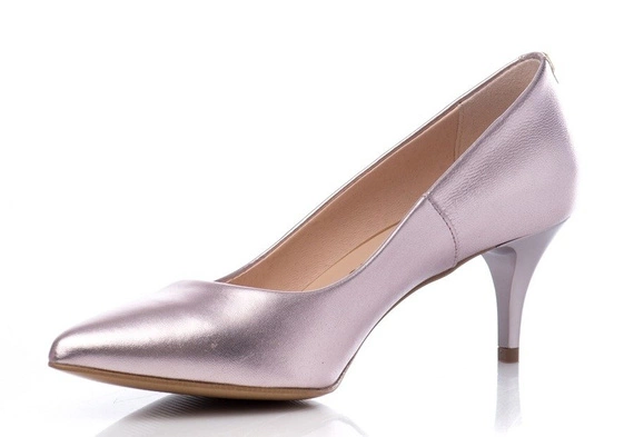 Buty SIMONE Różowe Srebro wz.595 k1102