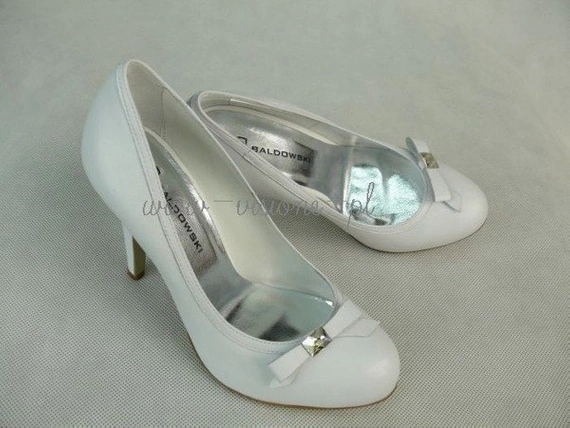 Buty BALDOWSKI Białe Skóra wz.622