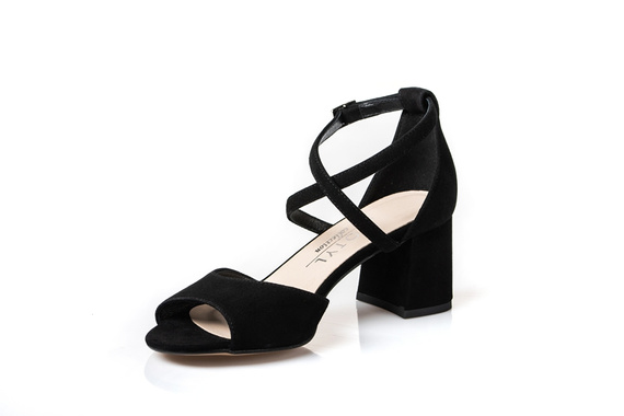 Buty KOTYL Czarny Zamsz wz.3803