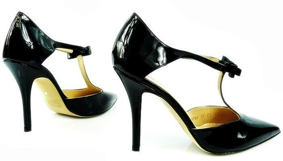 Buty BALDOWSKI Czarne Lakier wz.741