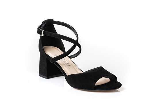 Buty KOTYL Czarny Zamsz wz.3803