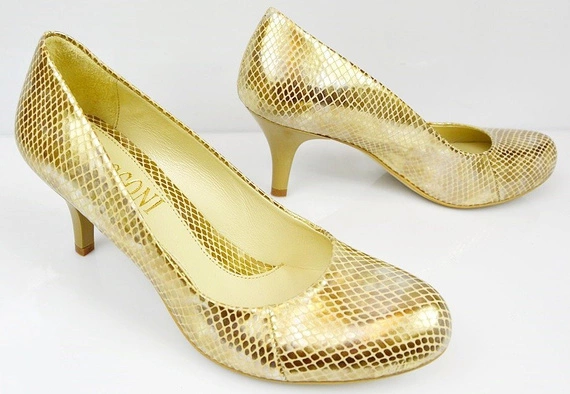 Buty VISCONI Złote Skóra wz.491 k330