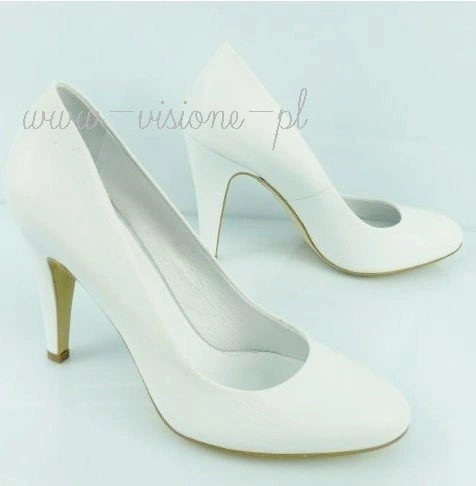 Buty BALDOWSKI Białe Skóra wz.209