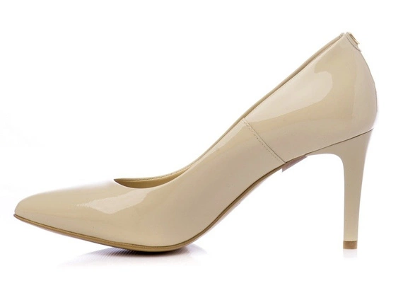 Buty SIMONE Beżowe Lakier wz.816 K531 / 256