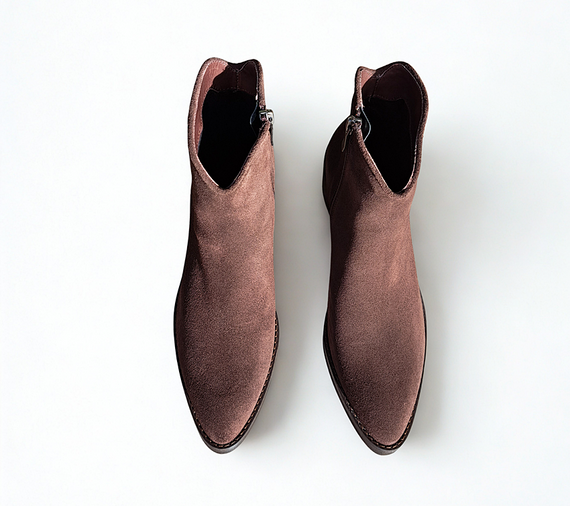 Botki VISCONI Brązowy Zamsz wz.2610