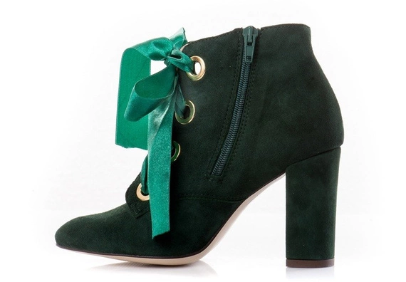 Buty MARGO Zielone Zamsz wz.280