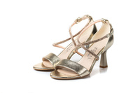 Sandały KOTYL Złote skóra wz.4363