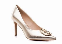 Buty BALDOWSKI ZŁOTE PLATYNA wz.2816