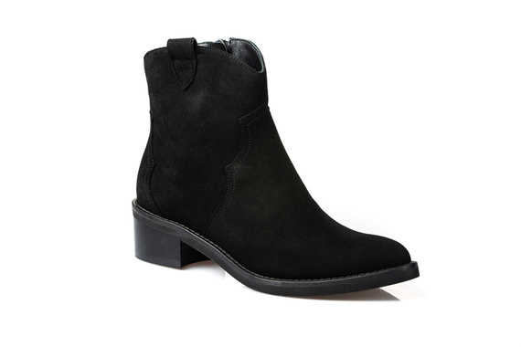 Botki VISCONI Czarny Zamsz wz.2608