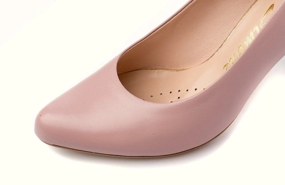 Buty SIMONE Różowa Skóra wz.5051 k778
