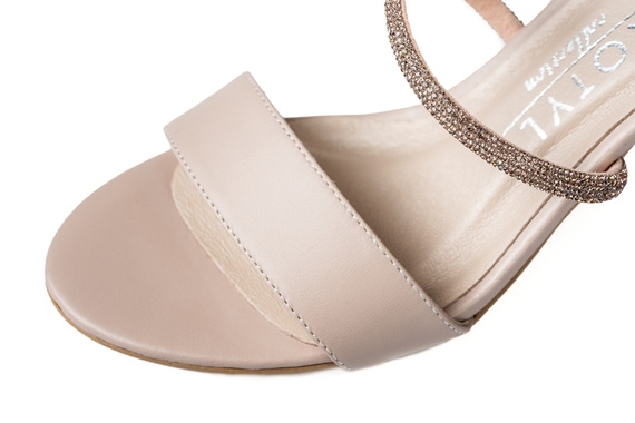 Sandały KOTYL beżowe skóra wz.4363