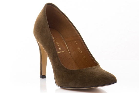 Buty BOCCATO Khaki Zamsz wz.3930