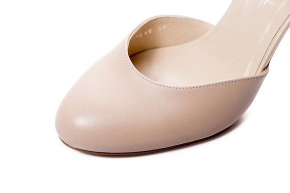 Buty KOTYL Beżowe Skóra wz.5891