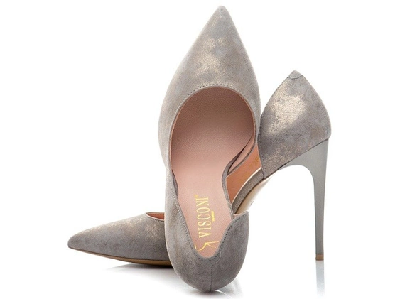 Buty VISCONI Szare Welur wz.7287