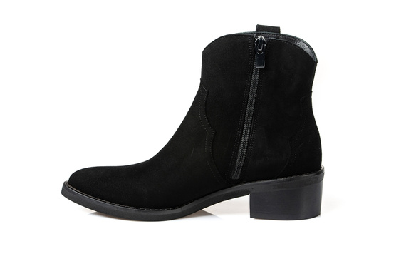 Botki VISCONI Czarny Zamsz wz.2608