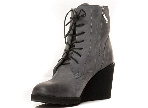Buty EXQUISITE Szare Nubuk WZ.962