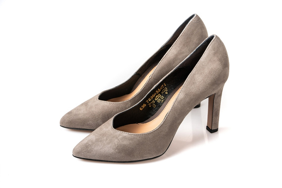 Szpilki VISCONI Taupe Welur wz.7836