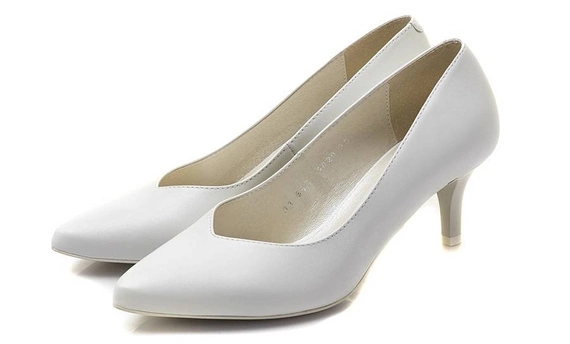 Buty KOTYL Ecru Skóra wz.557