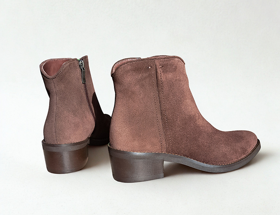 Botki VISCONI Brązowy Zamsz wz.2610