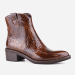 Botki VISCONI Brąz Kroko wz.2608