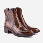 Botki VISCONI Brąz Kroko wz.2608