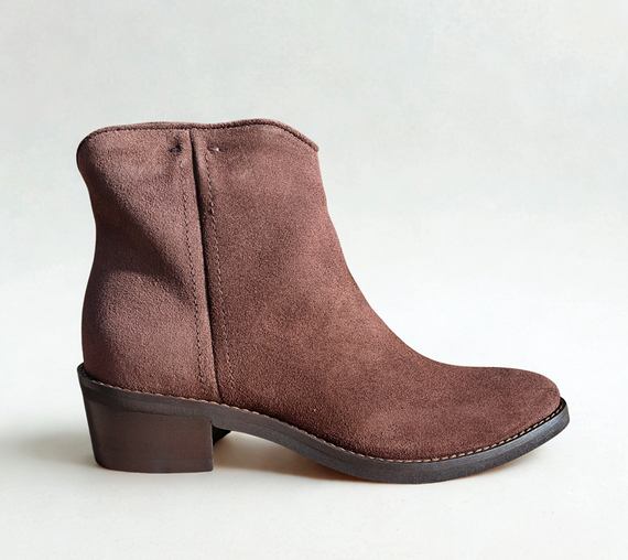 Botki VISCONI Brązowy Zamsz wz.2610