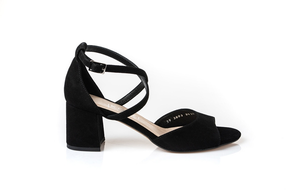 Buty KOTYL Czarny Zamsz wz.3803