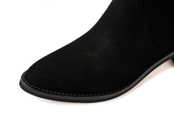 Botki VISCONI Czarny Zamsz wz.2608