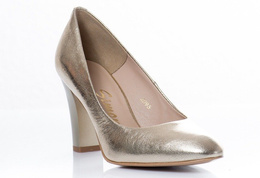 Buty SIMONE Złote Słupek wz.2095 k740