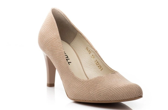 Buty NIKOLL Beżowe Złote wz.1470 k620