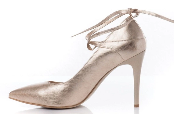 Buty STIFBUT Złote Skóra wz.664