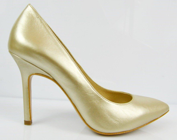 Buty BALDOWSKI Beż Metalik wz.606