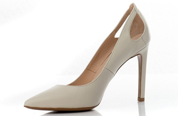 Buty  BALDOWSKI Beżowe Skóra wz.0111