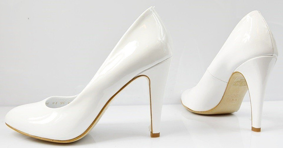 Buty BALDOWSKI Białe Lakier wz.209