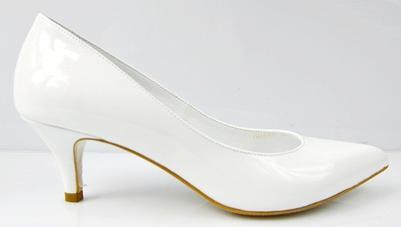 Buty BALDOWSKI Białe Lakier wz.576