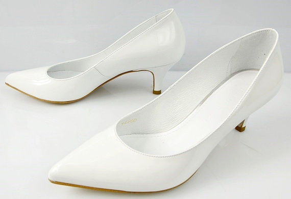 Buty BALDOWSKI Białe Lakier wz.576
