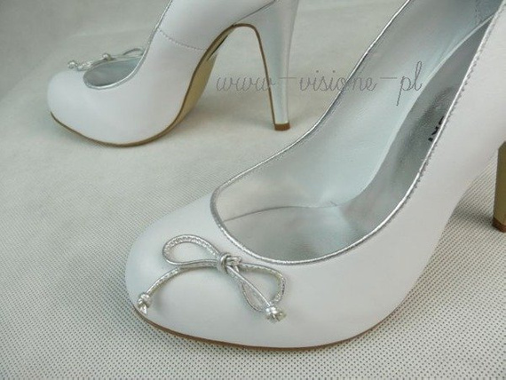 Buty BALDOWSKI Białe Skóra wz.615