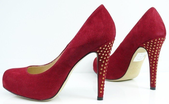 Buty BALDOWSKI Bordowe Zamsz wz.507