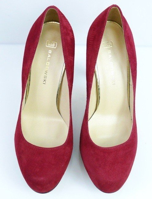 Buty BALDOWSKI Bordowe Zamsz wz.507
