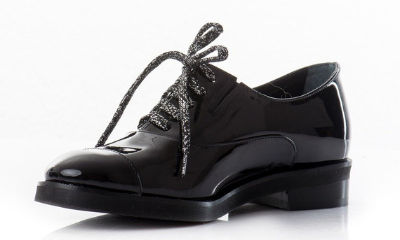 Buty BALDOWSKI Czarne Lakier wz.157