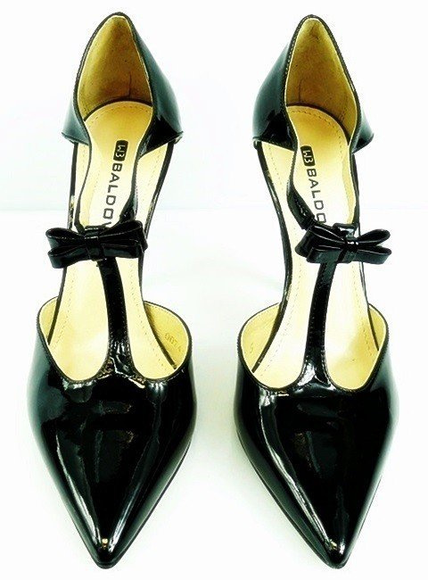 Buty BALDOWSKI Czarne Lakier wz.741