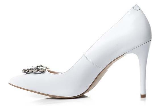 Buty BIZZARRO Białe Skóra wz.682