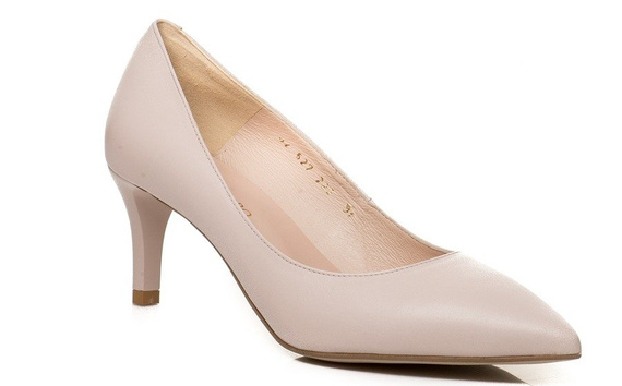 Buty BIZZARRO Puder Róż Skóra wz.627