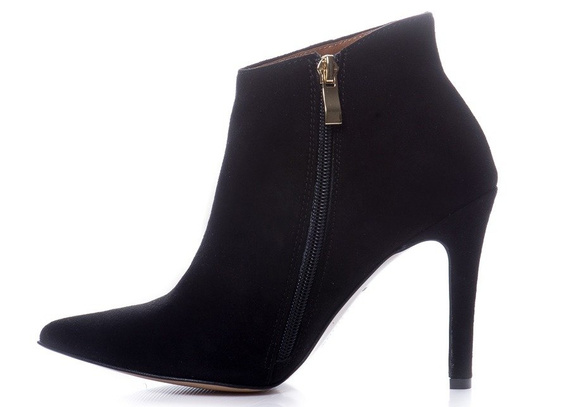 Buty BOCCATO Czarne Zamsz wz.6206