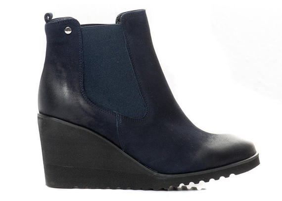 Buty EXQUISITE GRANATOWE NUBUK WZ.961