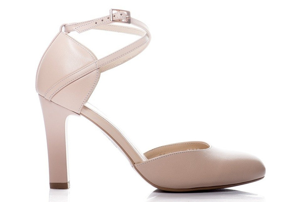 Buty KOTYL Beżowe Skóra wz.5891