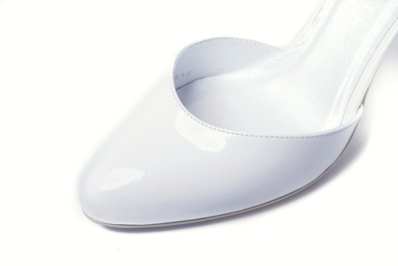 Buty KOTYL Białe Lakier wz.881