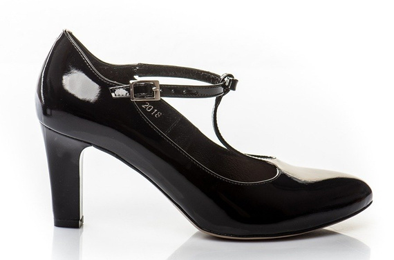 Buty KOTYL Czarne Lakier wz.891