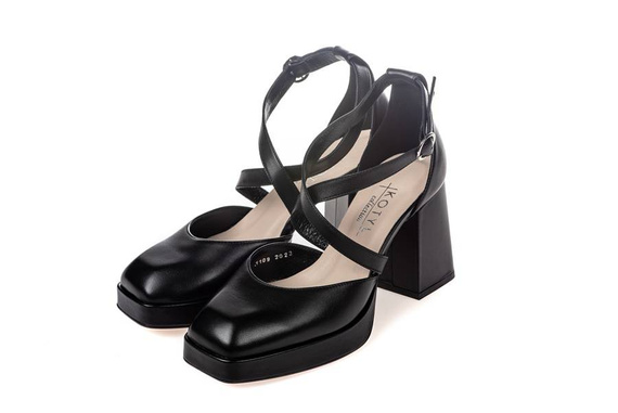 Buty KOTYL Czarne Platforma wz.1109
